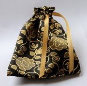 2023 Aszak Balinese tempelstof zwart goud 15x18 cm 800